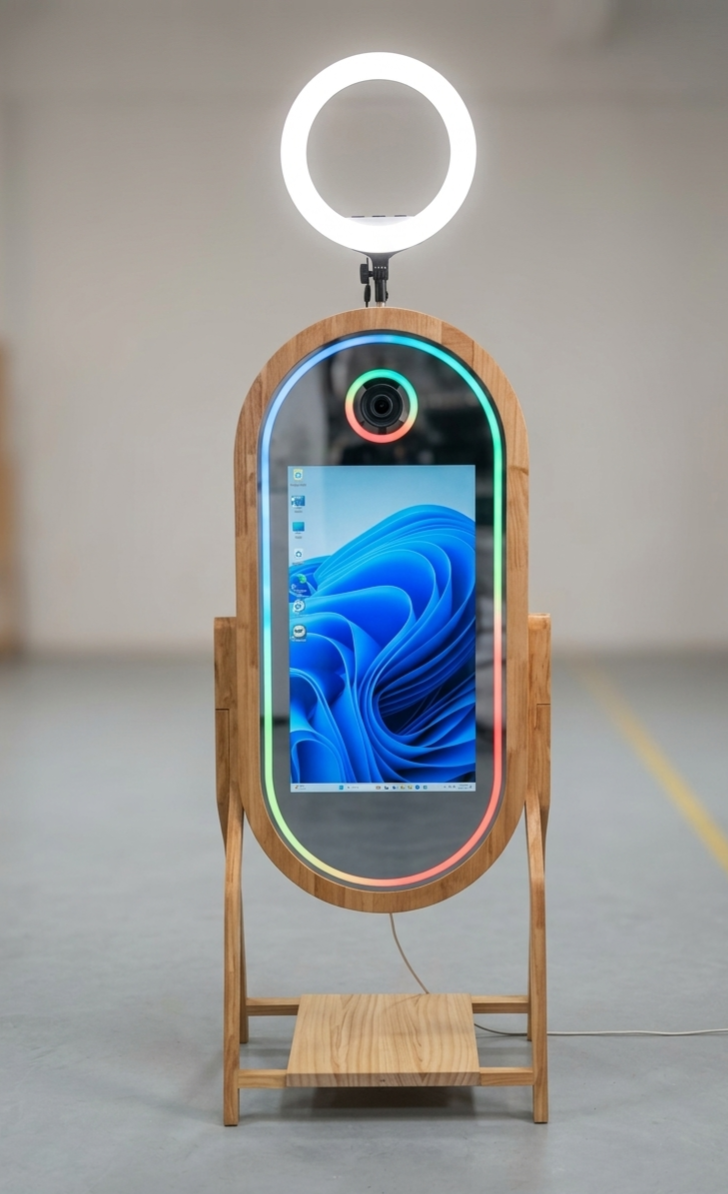 50 Oval Mirror Fotobox