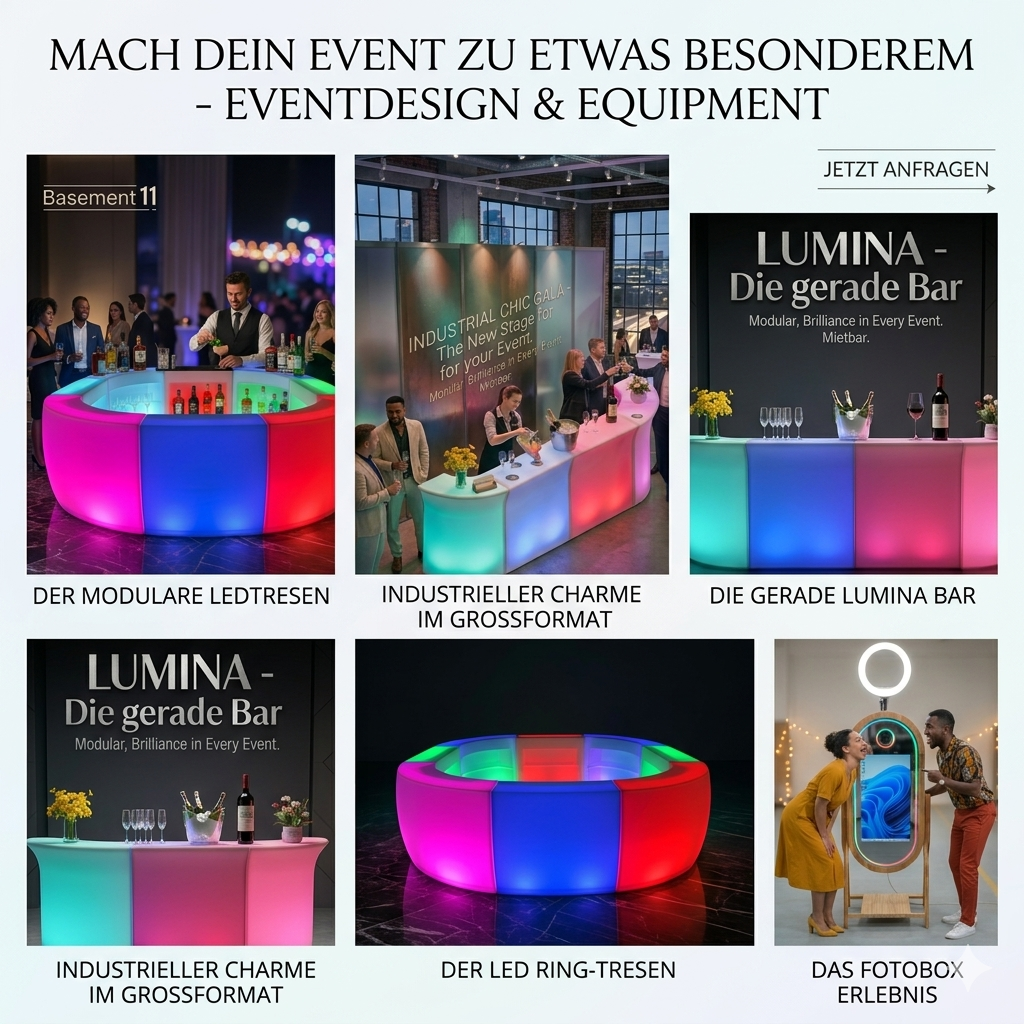 Mobile Bar Produktübersicht